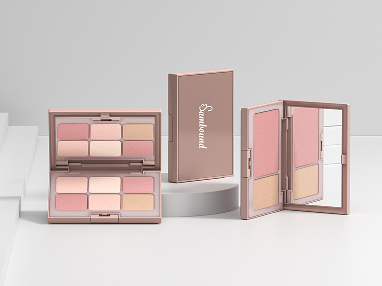 6色眼影盤(pán)空盤(pán)遮瑕盤(pán)包材定制