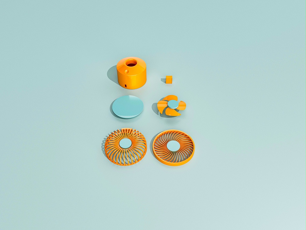 迷你風(fēng)扇塑膠外殼注塑