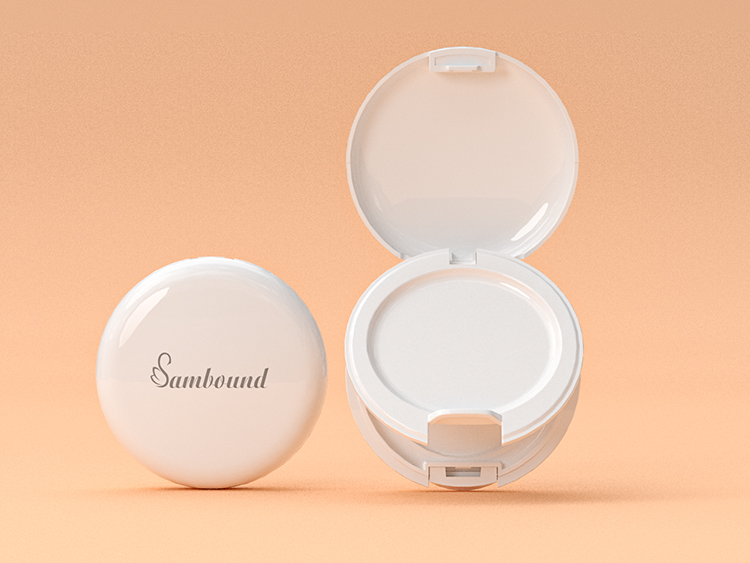 化妝品的包裝粉餅盒注塑 化妝品的包裝粉餅盒注塑